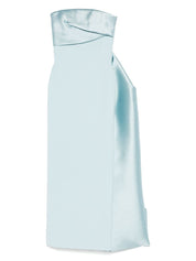 Solace London Dresses Clear Blue off-shoulder Kinsley maxi dress