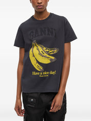 Ganni T-shirts and Polos Grey organic cotton