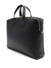 Paul Smith black leather briefcase — refined messenger carry