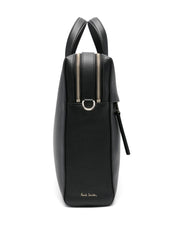 Paul Smith black leather briefcase — refined messenger carry