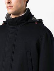 Brunello Cucinelli Coats Blue cashmere parka coat