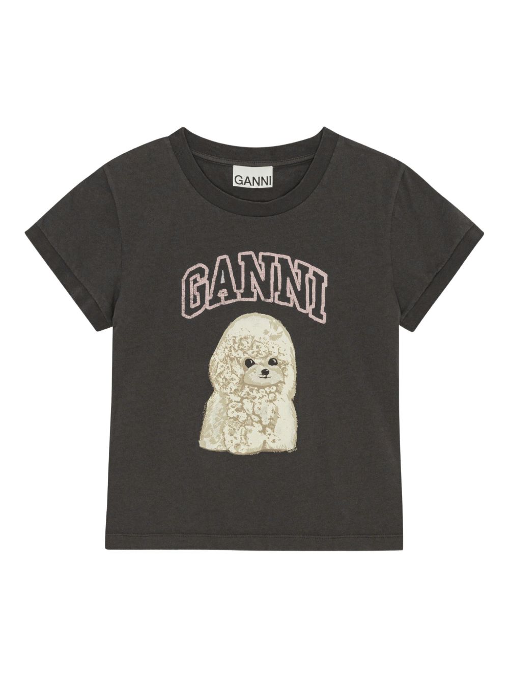 Ganni T-shirts and Polos Grey organic cotton