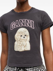 Ganni T-shirts and Polos Grey organic cotton