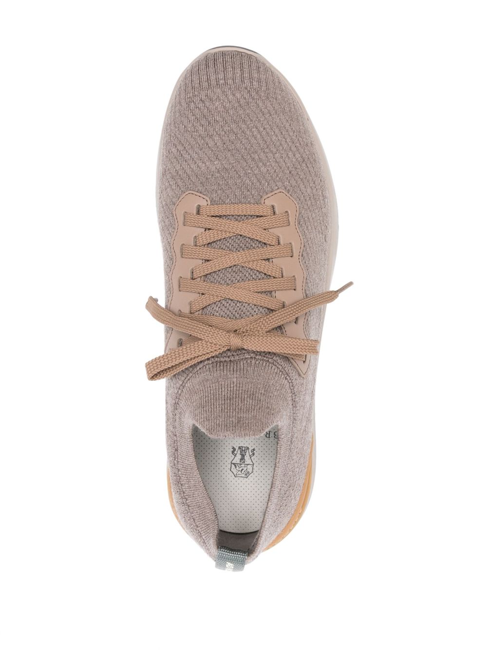 Brunello Cucinelli Dove Grey Wool-Blend Sneakers