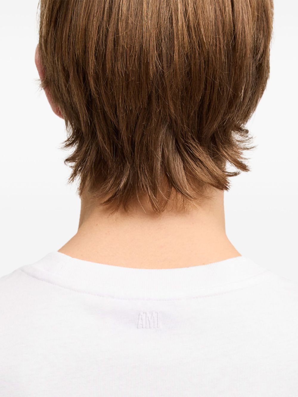 Ami Paris White T‑Shirt and Polo Topwear