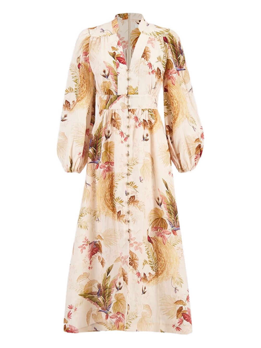Zimmermann Dresses Beige — Ascension Linen Long Dress