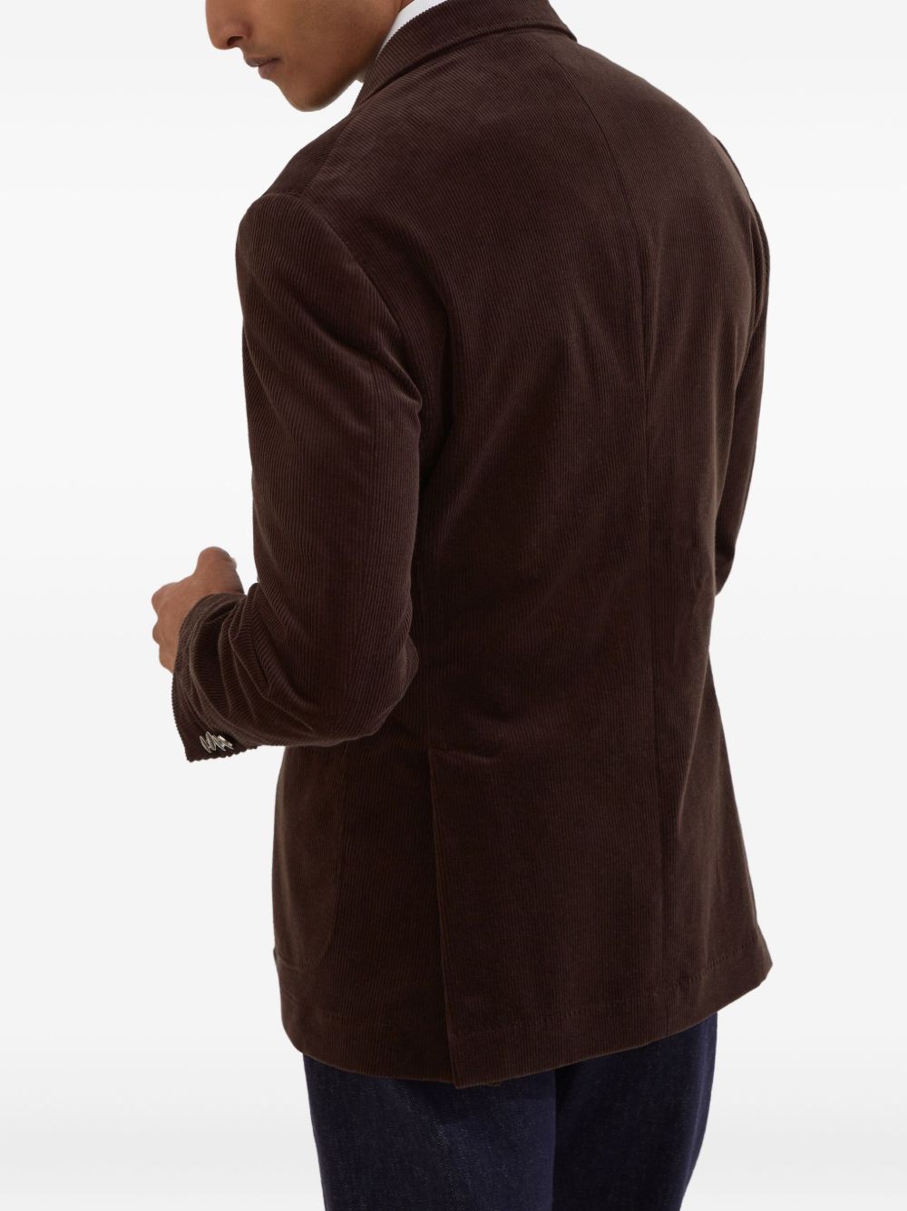 Brunello Cucinelli Jackets Brown double-breasted cotton