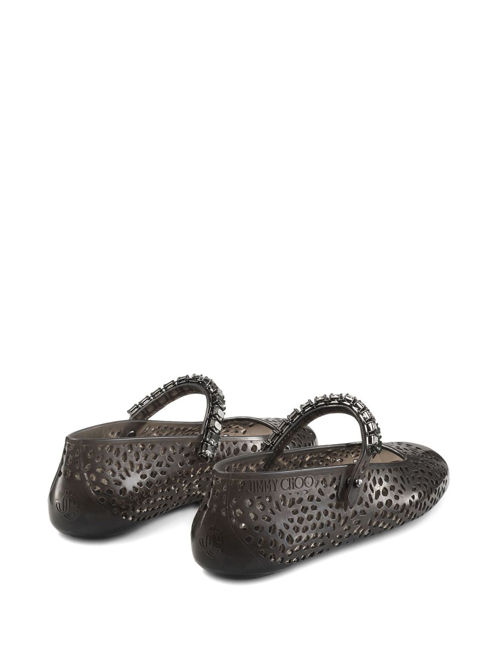 Jimmy Choo Flat shoes Black with rhinestone detail