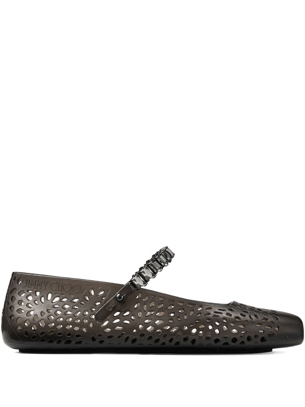 Jimmy Choo Flat shoes Black with rhinestone detail