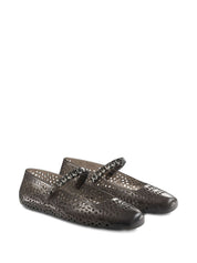 Jimmy Choo Flat shoes Black with rhinestone detail