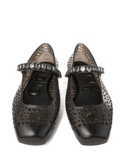Jimmy Choo Flat shoes Black with rhinestone detail