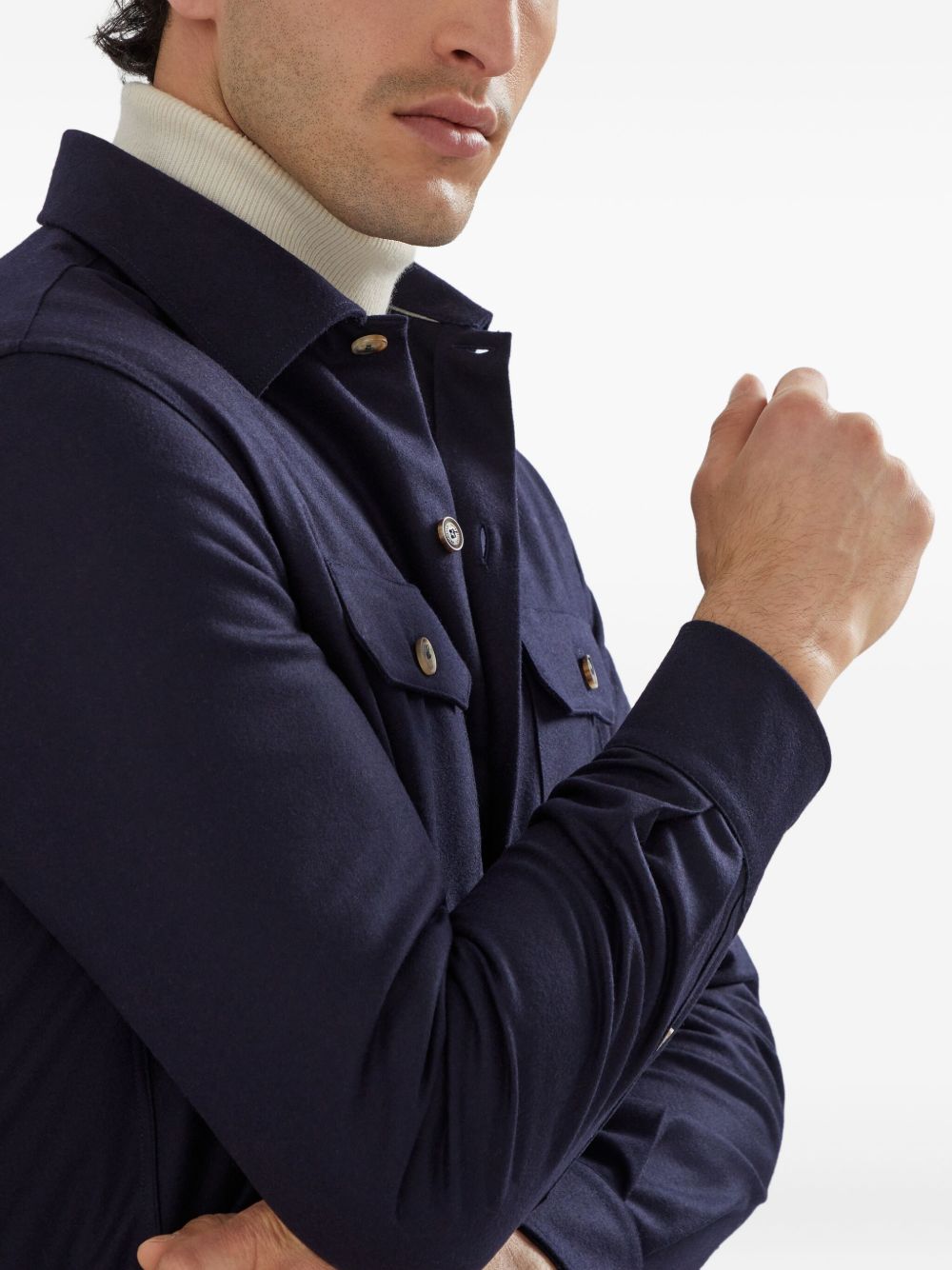 Brunello Cucinelli Shirts Blue