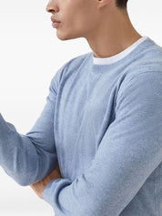 Brunello Cucinelli Clear Blue Cashmere Sweater