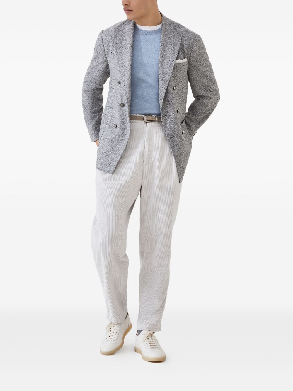 Brunello Cucinelli Clear Blue Cashmere Sweater