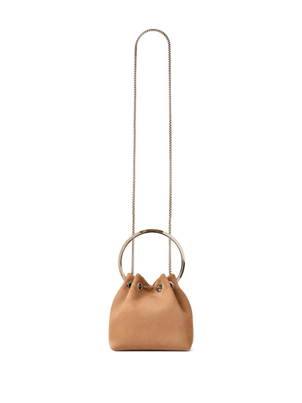 Jimmy Choo Brown Leather Bucket Bag — Shoulder Elegance