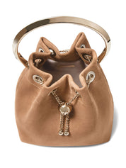 Jimmy Choo Brown Leather Bucket Bag — Shoulder Elegance