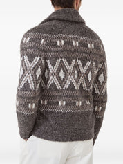 Brunello Cucinelli Sweaters Bordeaux wool cardigan