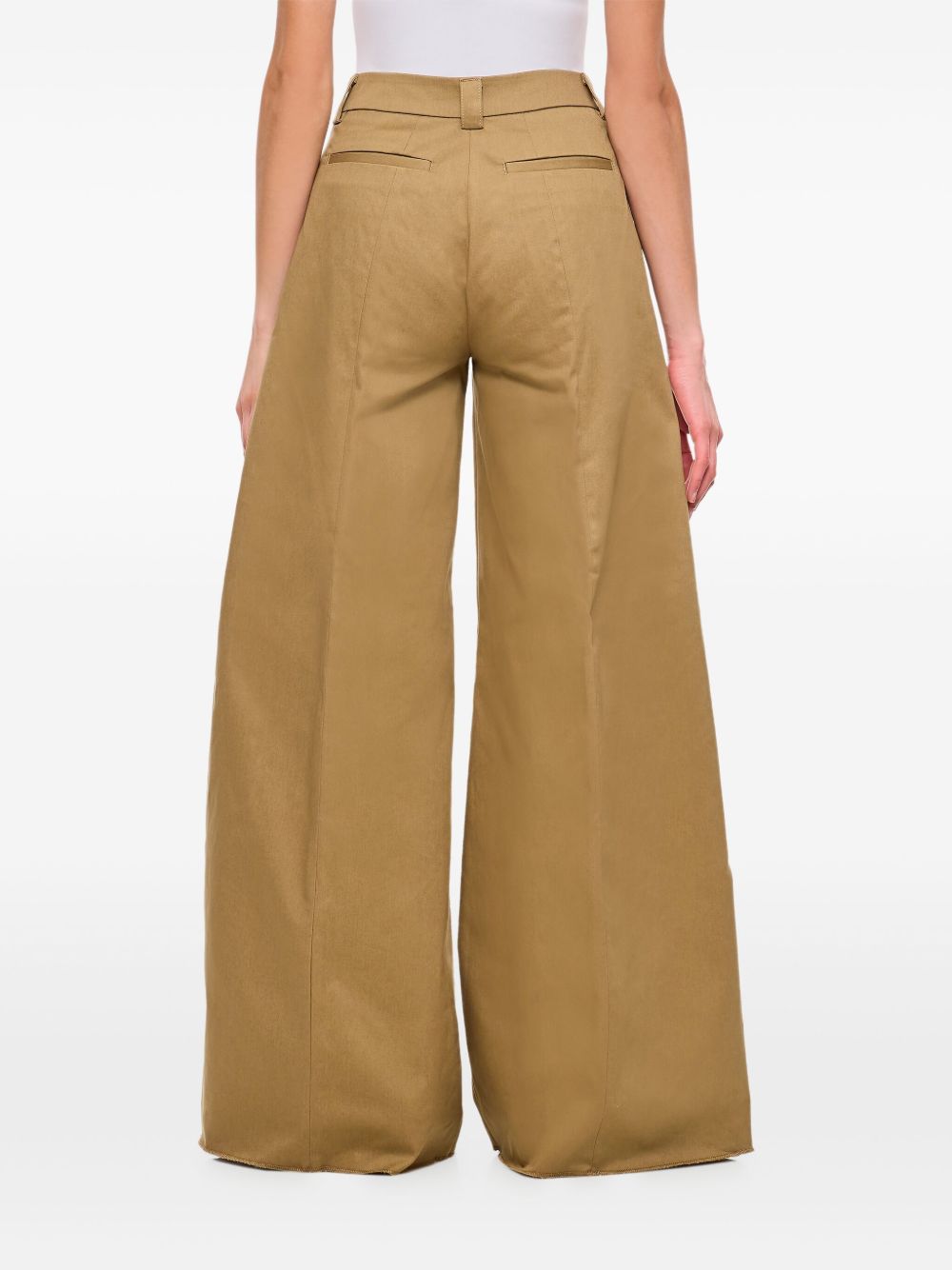 LO ÚLTIMO Pantalón Verde cintura alta pierna ancha