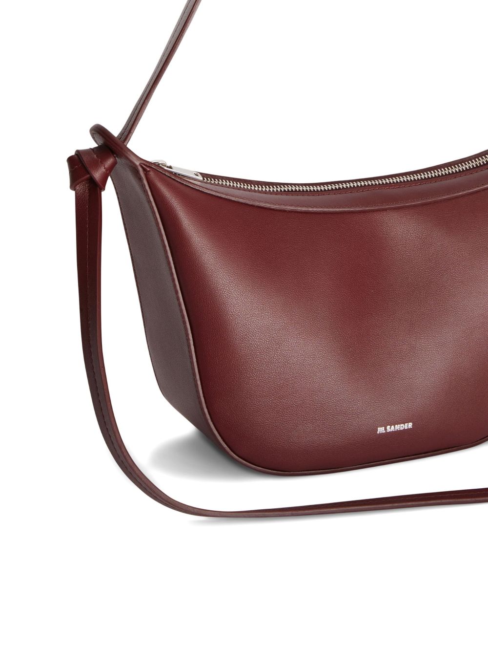 Jil Sander Bags.. Bordeaux leather crossbody bag
