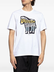 PS By Paul Smith T-shirts and Polos White cotton zebra print