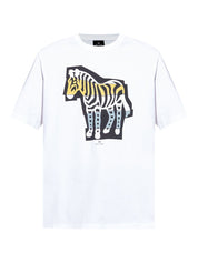 PS By Paul Smith T-shirts and Polos White cotton zebra print