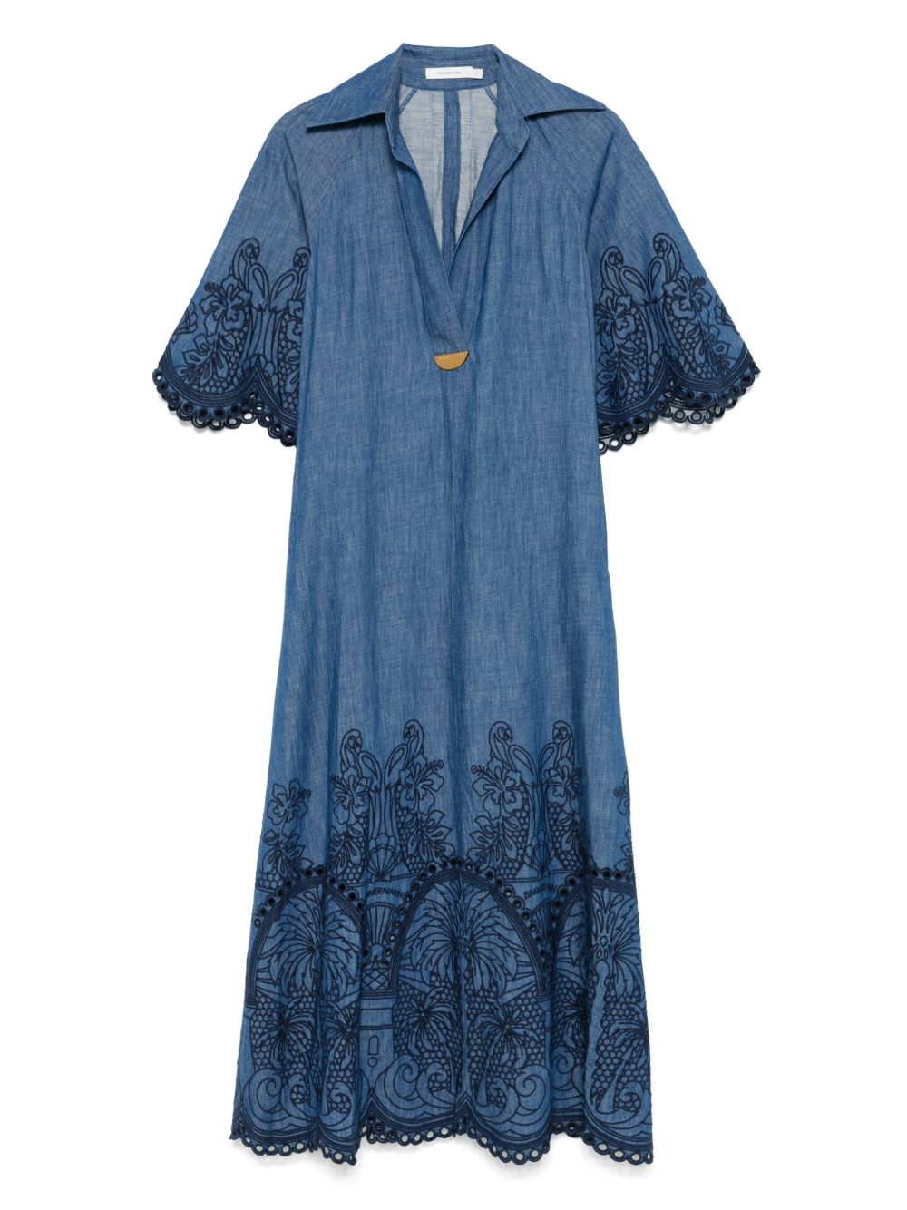 Robes Zimmermann Robe en jean bleu brodé