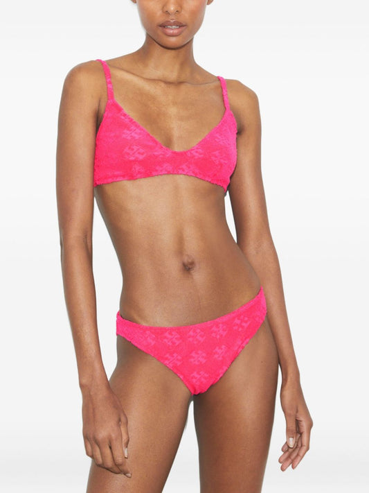 Fuchsia Tory Burch Sea Bikini Bottom — Low‑Rise Beachwear