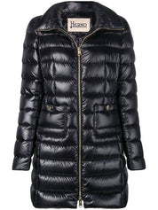 Herno Coats Black — Women's Midi Down Jacket