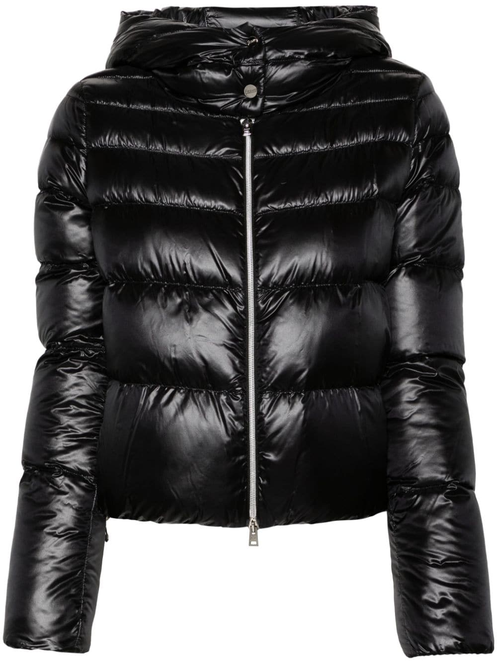 Herno Coats Black cropped down jacket