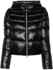 Herno Coats Black cropped down jacket