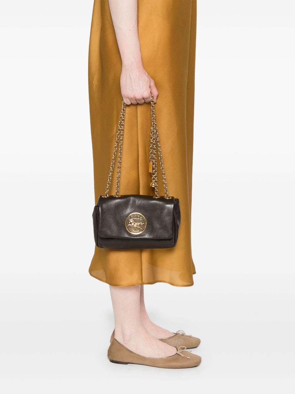 Chloé Heritage crossbody bag in coffee brown