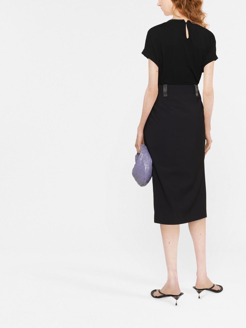 Brunello Cucinelli T-shirts and Polos in Black Cotton Blend