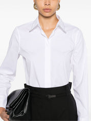 Chemises Brunello Cucinelli en coton mélangé blanc