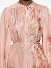 Zimmermann Top Pink silk tunic