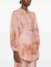 Zimmermann Top Pink silk tunic
