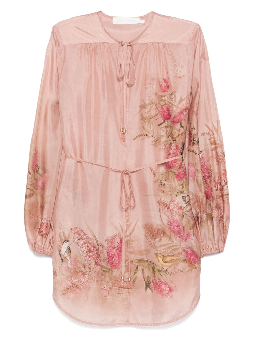 Zimmermann Top Pink silk tunic