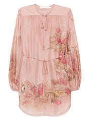 Zimmermann Top Pink silk tunic