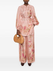 Zimmermann Top Pink silk tunic