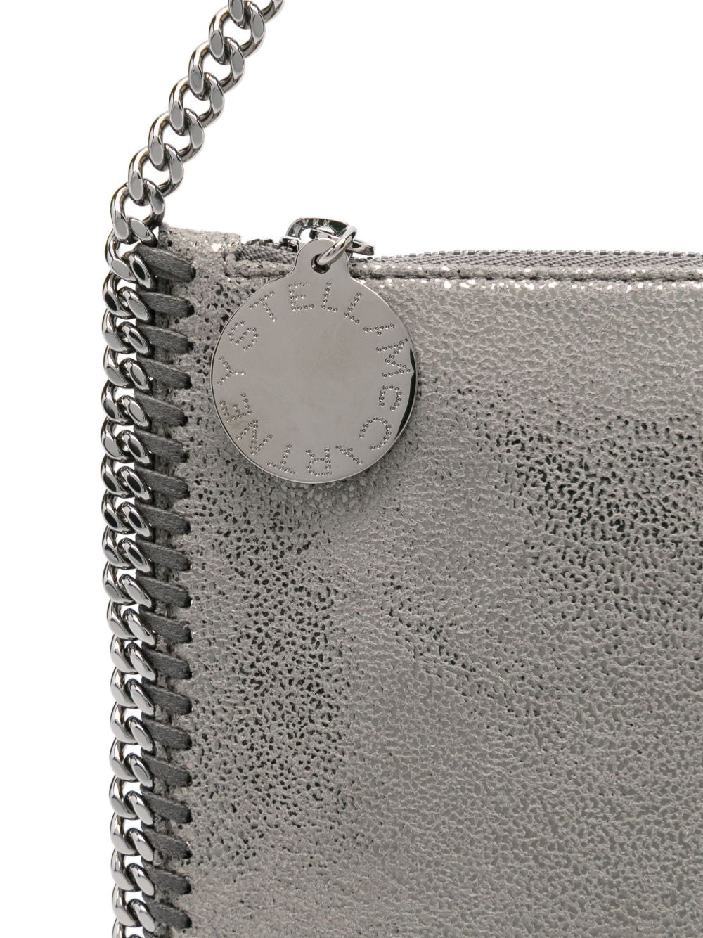 Stella McCartney Bags.. Silver clutch with chain strap
