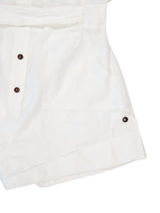 Zimmermann Dresses Ivory linen belted playsuit