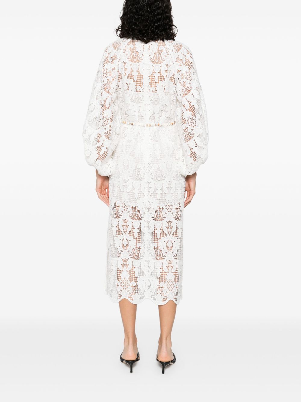 Zimmermann Dresses Ivory lace midi dress