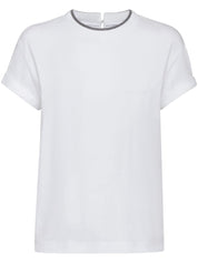 Brunello Cucinelli T-shirts and Polos White cotton blend