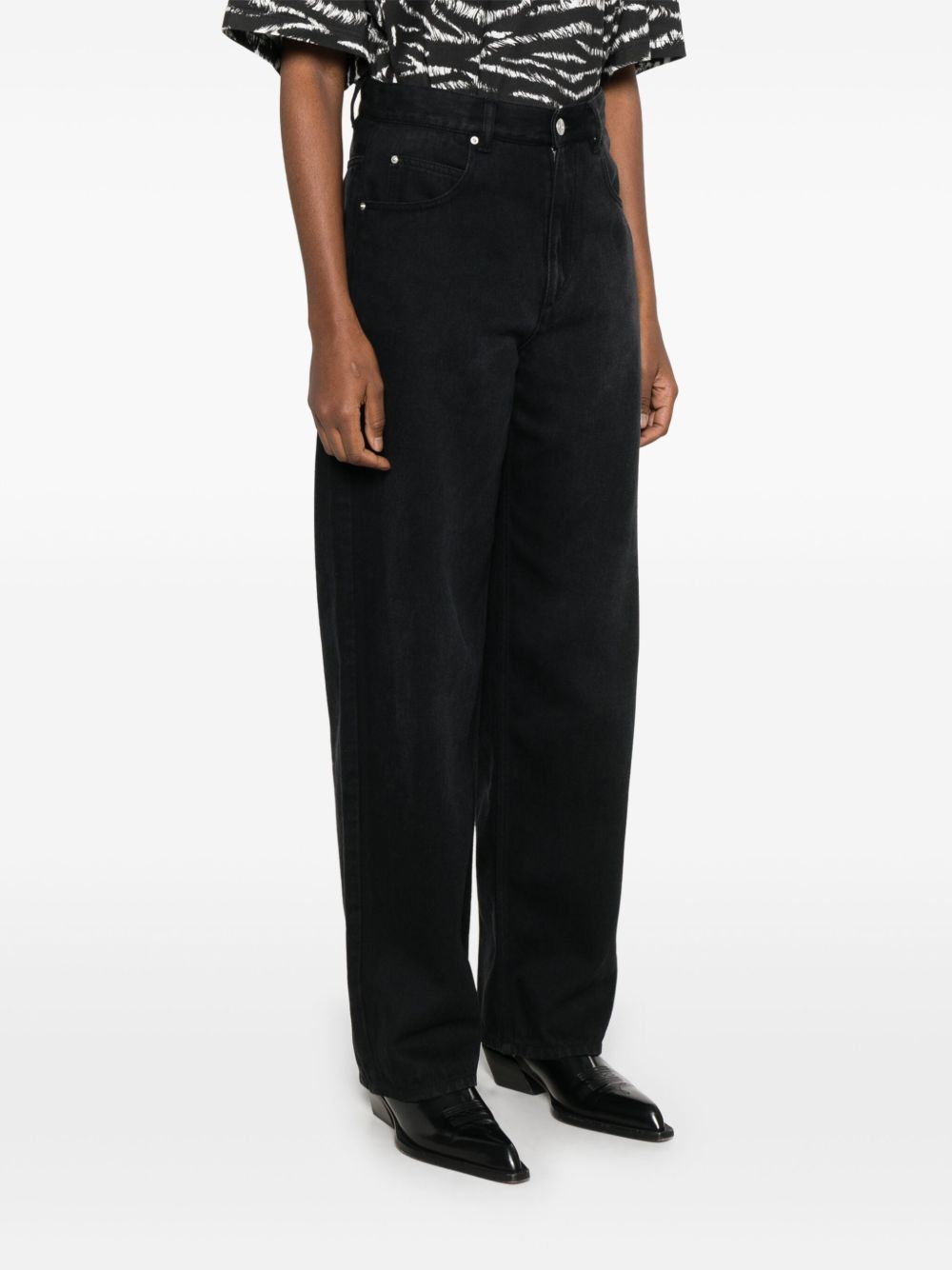 Isabel Marant Jeans Black — Tailored Five‑Pocket Denim