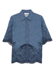 Camisa vaquera bordada azul Zimmermann Shirts