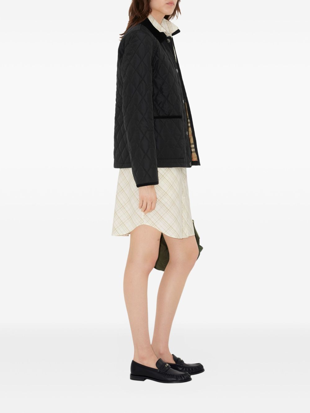 Vestes Burberry Veste en nylon matelassé noir