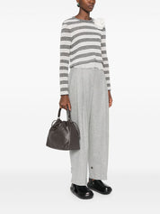 Brunello Cucinelli brown leather bucket bag