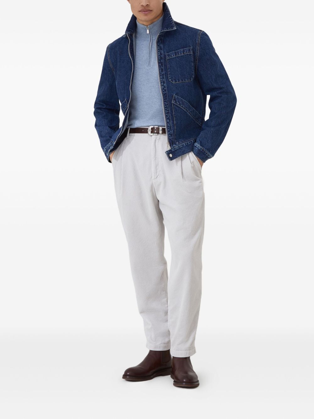 Suéteres Brunello Cucinelli blancos