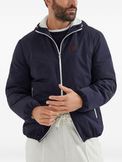 Brunello Cucinelli Abrigos Cazadora de nailon azul