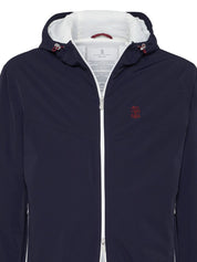 Brunello Cucinelli Abrigos Cazadora de nailon azul