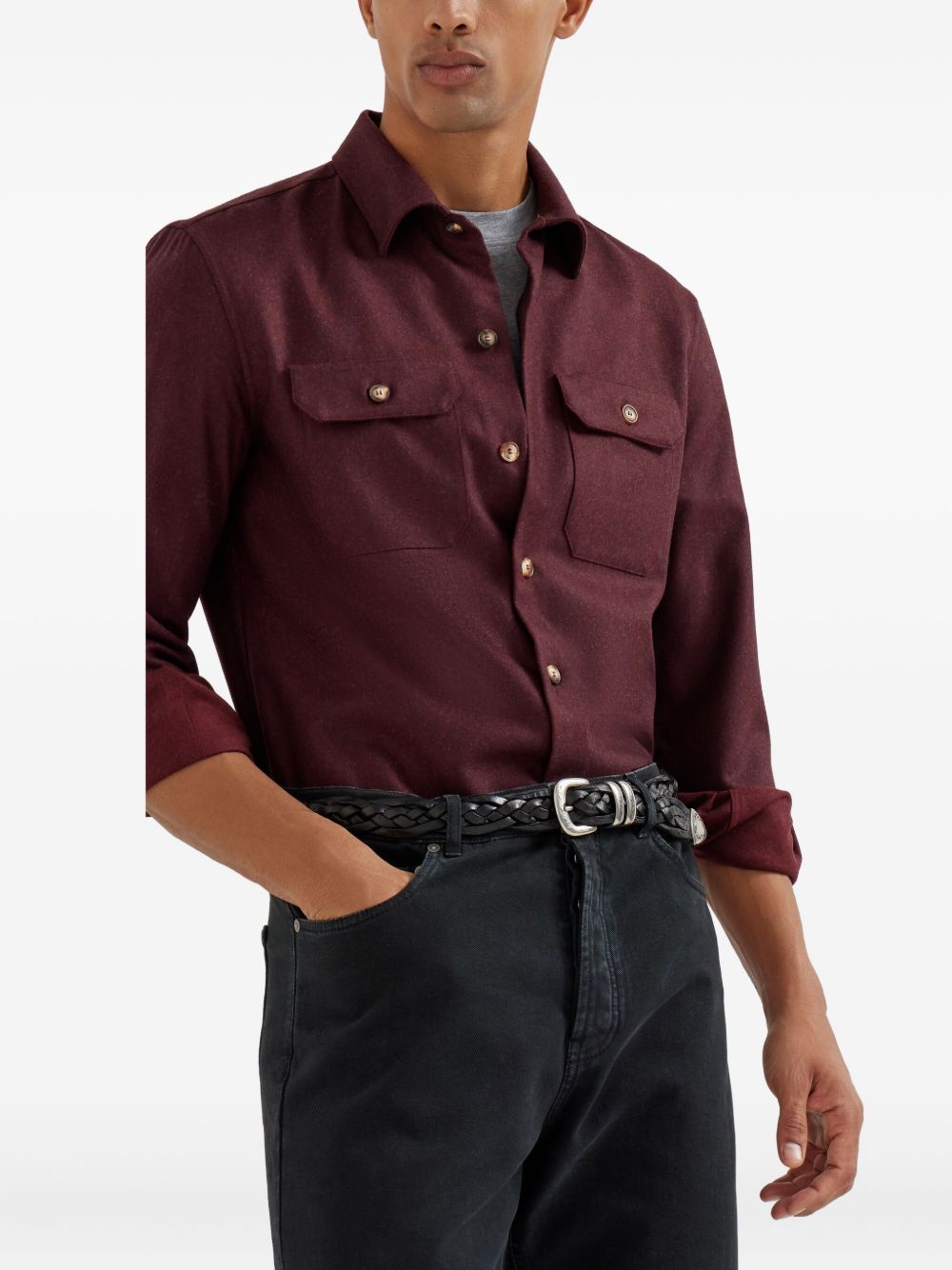 Brunello Cucinelli T-shirts and Polos Grey